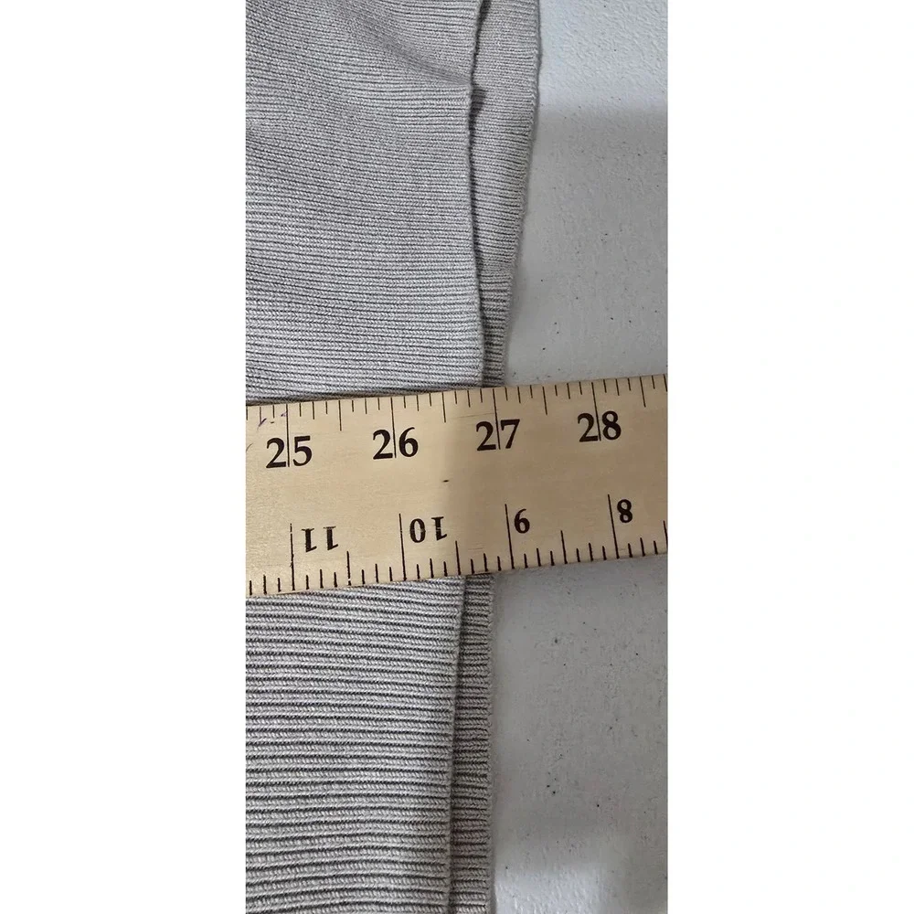 Banana Republic‎ Silk Cashmere V-Neck Sweater Gray Men's X Large Pullover